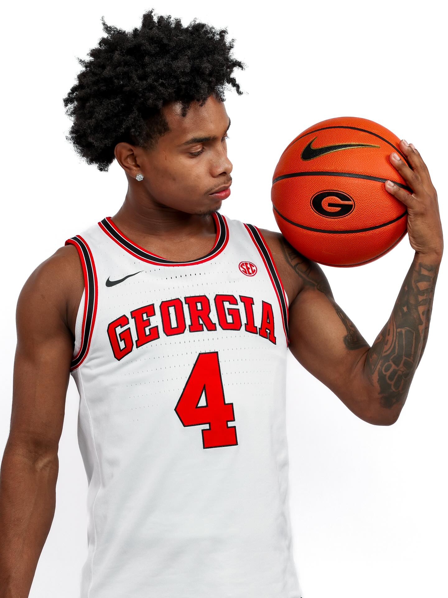 Smurf Millender with the Georgia game ball